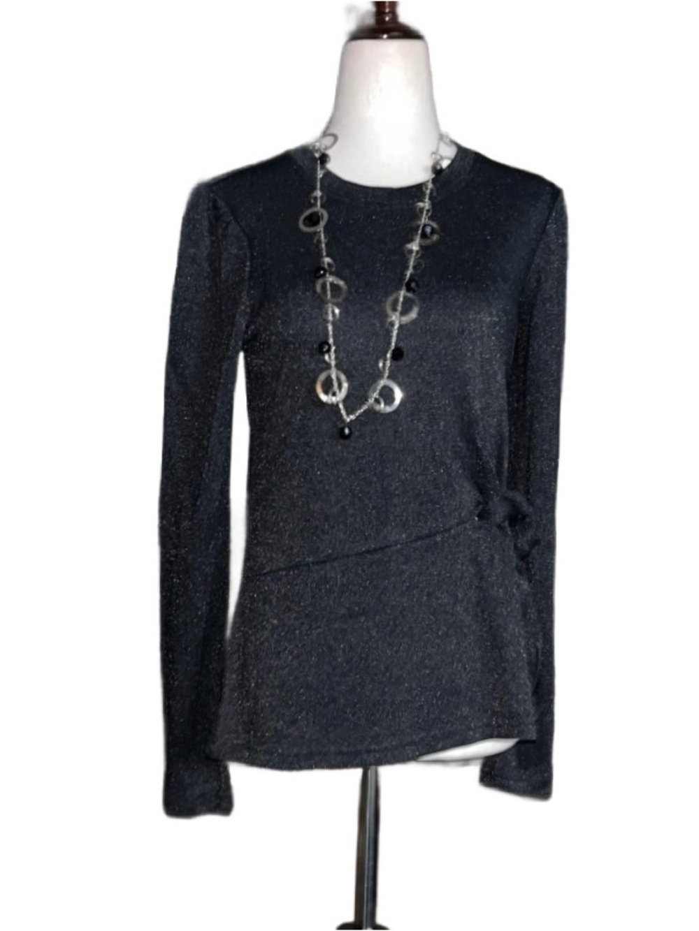 Walter Baker ~ Women’s Small ~ Black W/ Metallic Silver Thread ~ Sweater ~ New